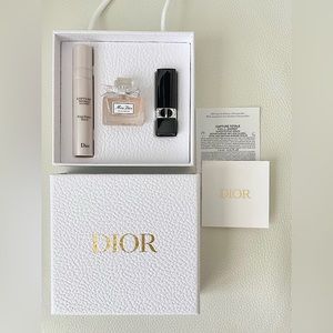 Christian Dior Gift Set, Miss Dior Perfume, 999 Lipstick, Capture Totale Serum